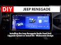 Diy jeep renegade installing the radio head unit upgrade system w install kit  widescreen design