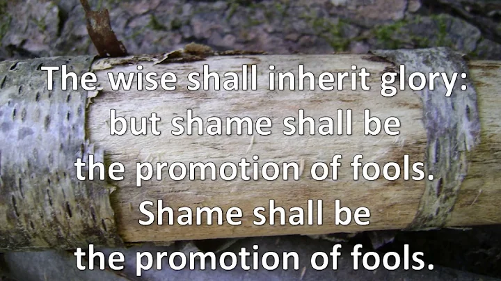 Proverbs 3:34-35, surely he scorneth the scorners, KJV, singalong w lyrics, key of C
