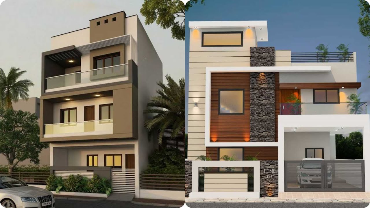 TOP 100 TWO FLOOR FRONT ELEVATION DESIGNS FOR SMALL HOUSES | Double ...