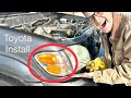 Install Turn Signal Lights, Parking Lights: Toyota Tundra DOUBLE CAB ‘01, ‘02, ‘03, ‘04￼, Amber