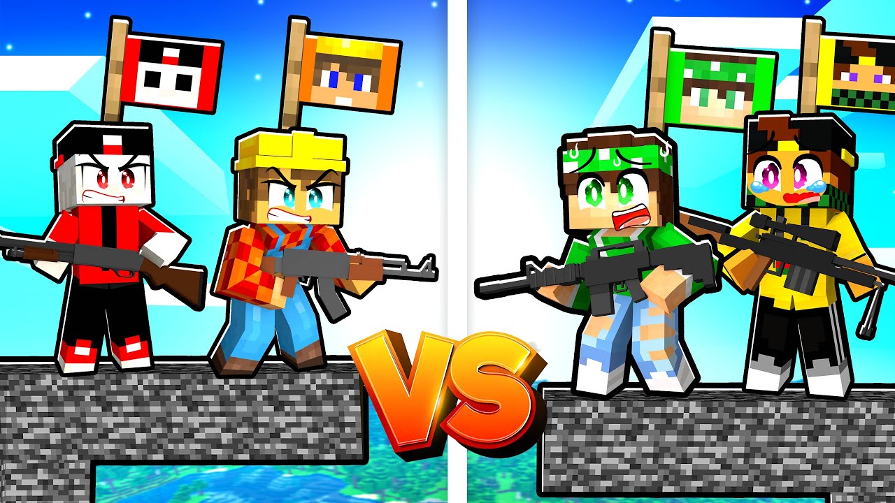 SOPRAVVIVI CON IL TUO COMPAGNO su UN PILASTRO DI BEDROCK su MINECRAFT!