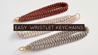 Diy Easy Wristlet Keychain Tutorial Macrame Keychain Macrame Wristlet Fishtail Keychain