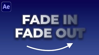 Fade text in and out in After Effects