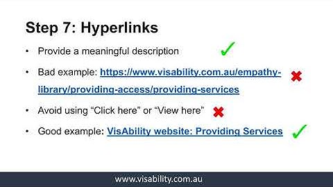 Step 7: Hyperlink