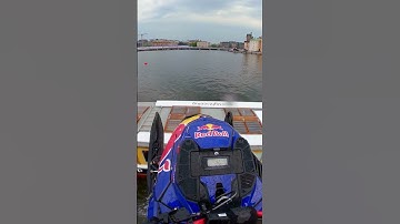 Snowmobile Jumping Over a Boat? 🎬 Andresa Bergmark #Shorts #Snowmobile