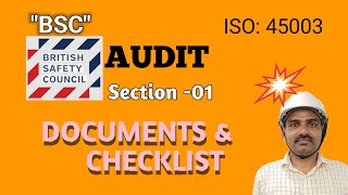 BSC five star audit checklist and documents 