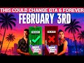 GTA 6 TRAILER 3 OR GTA 6 DELAY |3RD FEB | WHY THIS COULD CHANGE GTA 6 FOR FOREVER