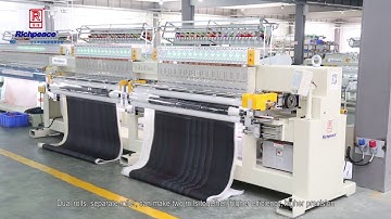 Richpeace Computerized Single color Quilting and Embroidery Machine（dual rolls）