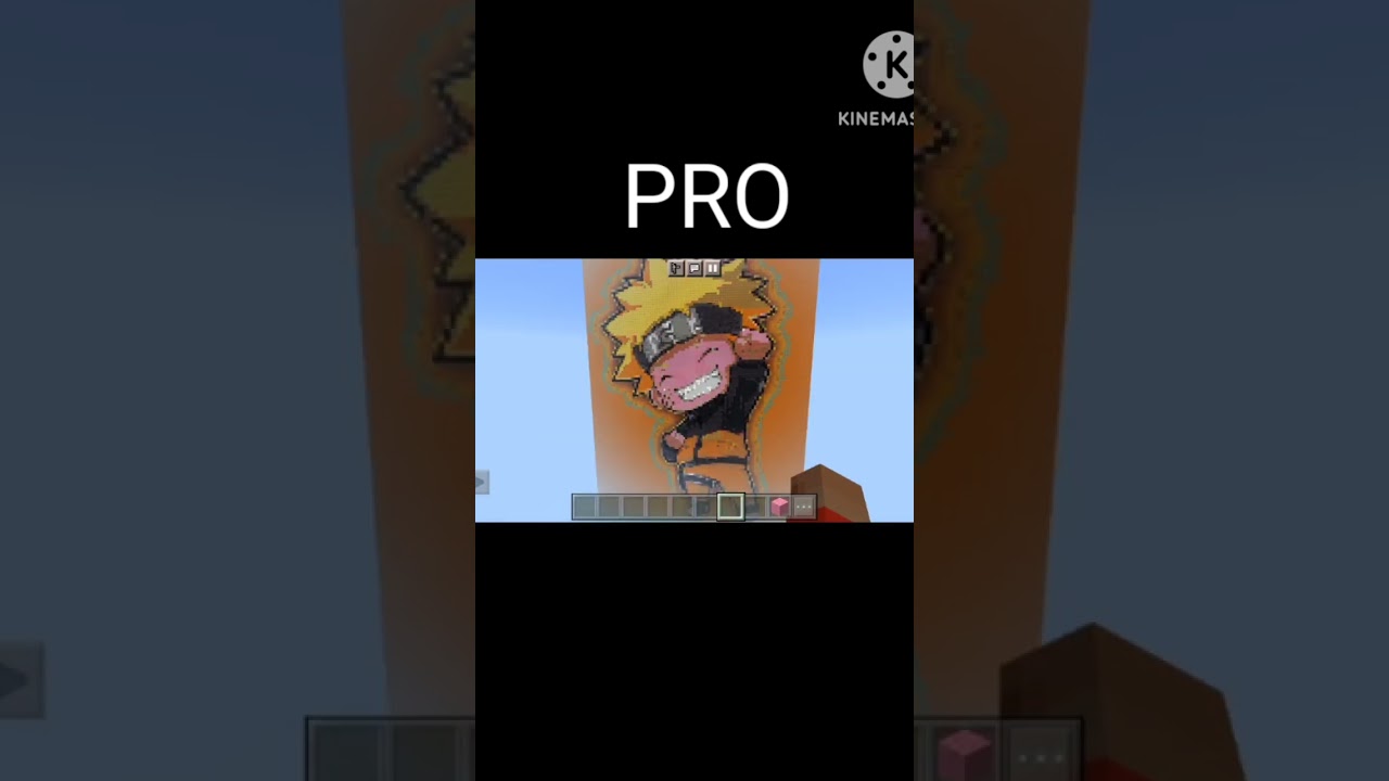 NOOB VS PRO VS HACKER in pixel building naruto 