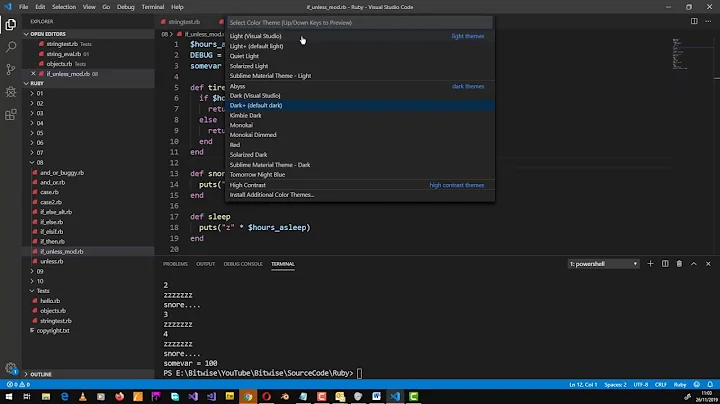 Visual Studio Code - Customize the Colors of the Terminal Window
