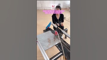 Máy cắt gạch nước Xinkai t3d cắt thẳng líp cạnh 45 độ gạch thẳng đẹp mang công trình