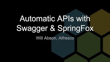 [BeeCon 2017] Lightning talks #2 - Will Abson -  Automatic APIs with Swagger