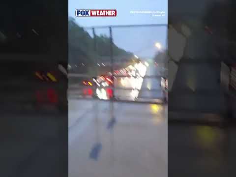Video Captures Traffic Coming to a Standstill After Heavy Rain Slammed New York City