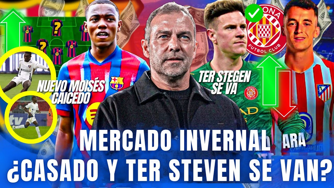 ¿Ficharan al Nuevo Moisés Caicedo?,  Ter stegen ¿Mal negocio? Casado 25 mill y las 2 claves de Flick