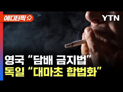 [에디터픽] 영국 &quot;2009년생부터 평생 담배 금지&quot; 하원 통과..독일, 대마초 합법화 / YTN