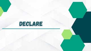 Bash Scripting Course - Declare