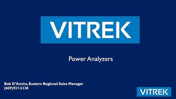 Vitrek Power Analyzer Webinar