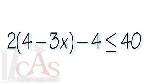 Q18, solve linear inequality