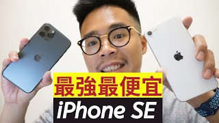 iPhone SE2開箱實測！超多缺點？對決 iPhone 11 Pro！續航耗電, 拍照人像夜拍, 尺寸對照