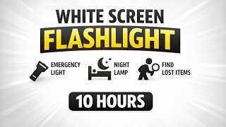 Bright White Screen Flashlight 10 Hours – Full Screen Light for Emergency & Night Use screenshot 1