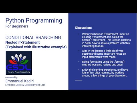 Nested if Statement with illustrative example - YouTube