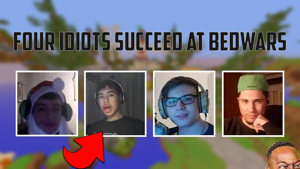 4 Idiots Succeed At Bedwars  feat  Michelle Obamna