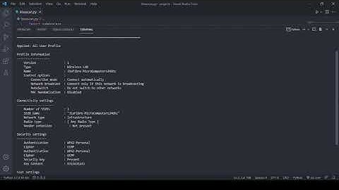 Extract saved wifi passwords using python