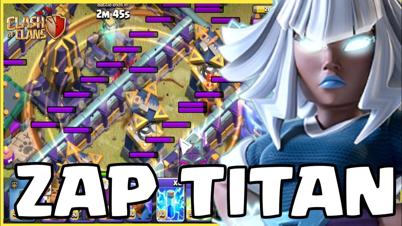 EASY ZAP Electro TITAN SMASH - BEST TH15 Attack Strategy (Clash of Clans)