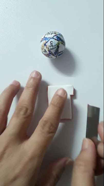 DIY football keychain made with airdry clay/clay football keychain #shorts #football