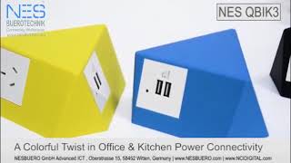 NES QBIK3:  3 Power Solutions in 1 Colorful Design