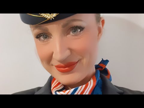 ✈️ ASMR Flight to Santorini & beach fun 🇬🇷 roleplay air hostess personal attention tingly sounds
