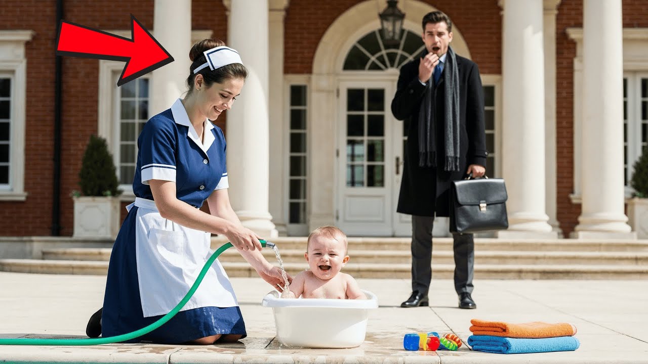 Nessuna Tata Si Presentò, Così Entrò la Domestica — e Quello che Vide il Miliardario Cambiò Tutto