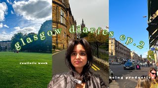 glasgow diaries ep. 2 ☕ ft. books, coffee, wandering glasgow's west end, + painting