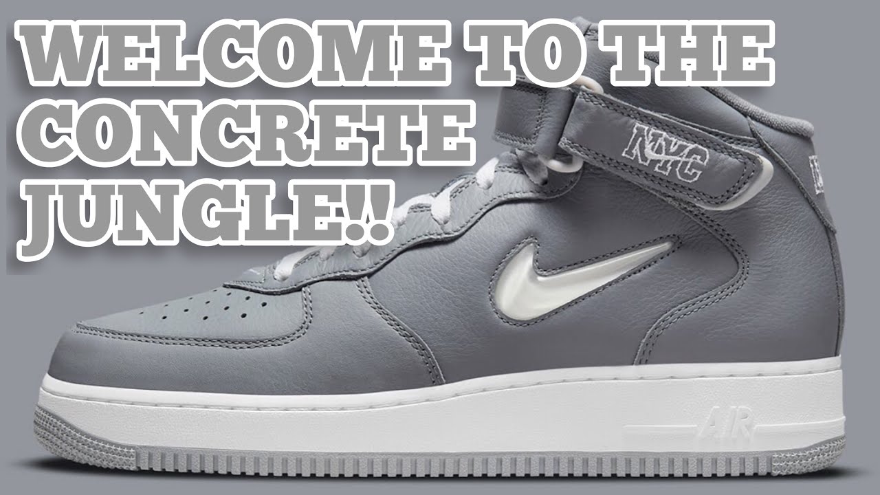 靴 Nike Air Force 1 MID NYC 26.5 Nike Air Force 1 Mid QS Jewel NYC White Midnight Navy Men's