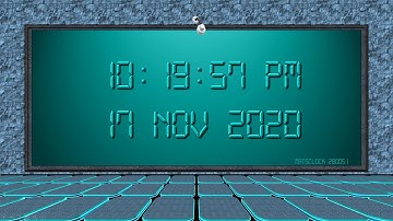 MatsClock 280051 - Free Digital Clock for PowerPoint Presentation Slides