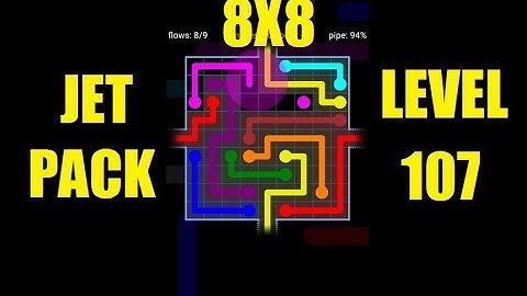 Flow free wraps game solution Jet Pack level 107 | Flow free 8x8