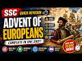 Advent of Europeans in India | Portuguese, Dutch, English &amp; French | SSC CGL History One Shot