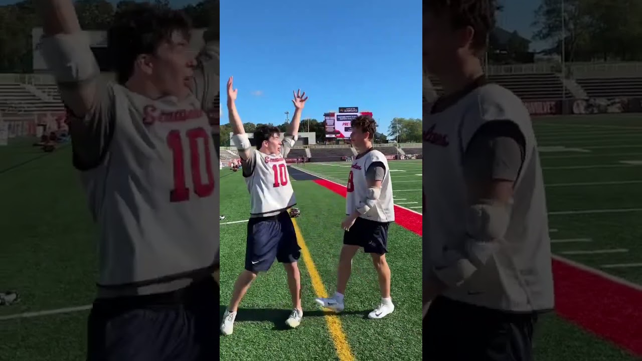 could you nail this with your teammates? (via Stony Brook Lacrosse)