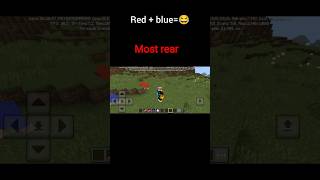 Minecraft Red plus Blue😂