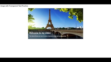 How to create a Responsive Image with Transparent Text using HTML and CSS