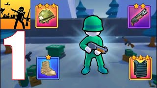 スティックマンズ・オブ・ウォーズ：RPG シューティング - 全レベル ゲームプレイ パート 1 screenshot 4