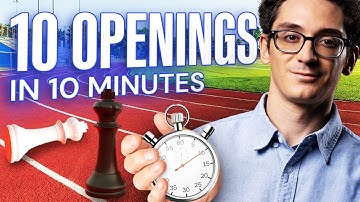 10 Chess Openings In 10 Minutes with GM Fabiano Caruana