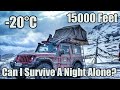 Crazy Solo Rooftop Camping In -20°C On Kunzum Pass | Mahindra Thar 4x4 | DCV Expeditions