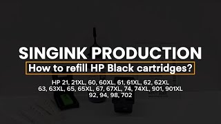 Hp Cartridge Refill Tutorial For Hp 21, 60, 61, 62, 63, 65, 67, 74, 92, 94, 98, 702, 901