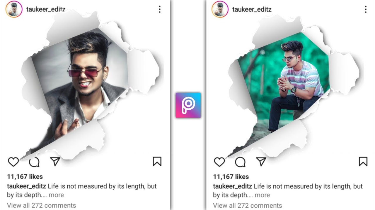 Instagram 3D Paper Tron Photo Editing Tutorial in Picsart || Some Edits ...