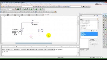Half wave rectifier in Orcad