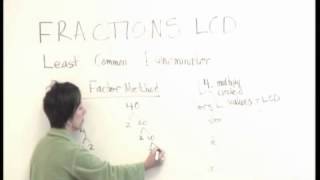 DMA 020 Finding LCM by Prime Factor Method