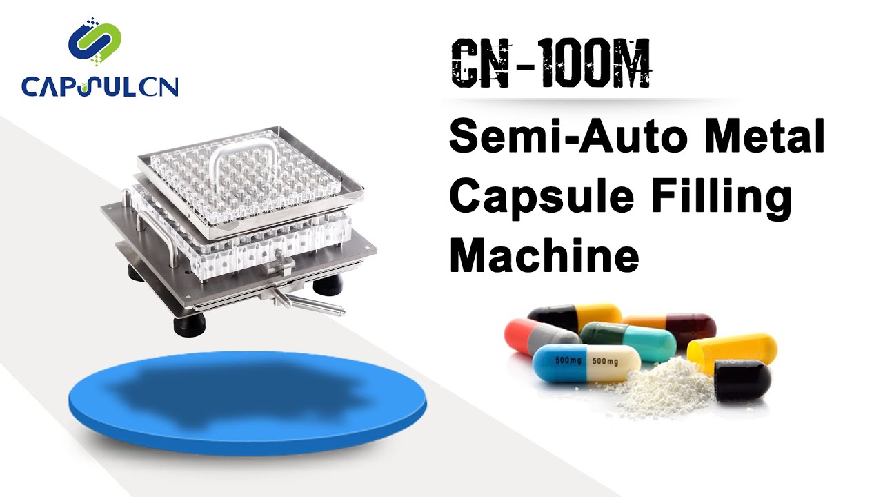 SemiAuto Metal Capsule Filling Machine CN100M YouTube