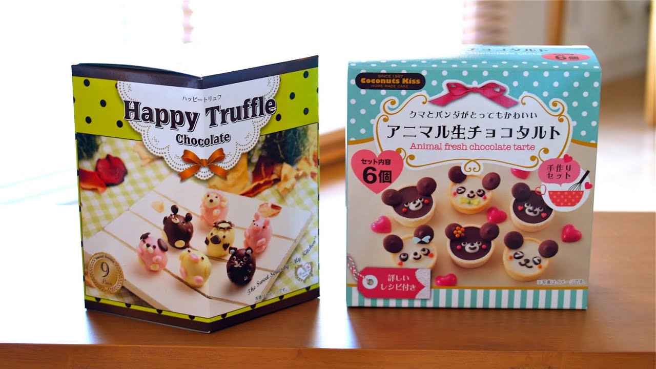 (GIVEAWAY CLOSED) Animal Chocolate Truffles and Tarte ハッピートリュフと生チョコタルト (視聴者プレゼント) | ochikeron