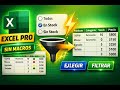 Botones en Excel que filtran tablas automáticamente (ELEGIR + FILTRAR sin macros)
